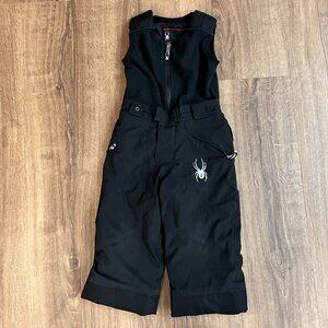 Spyder Youth Boys Mini Expedition Snow Pants Ski Bibs Black Sz 3